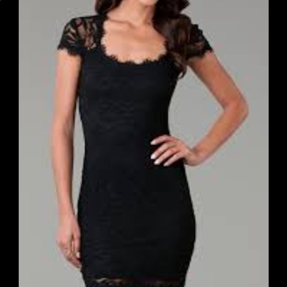 Little black lace dress